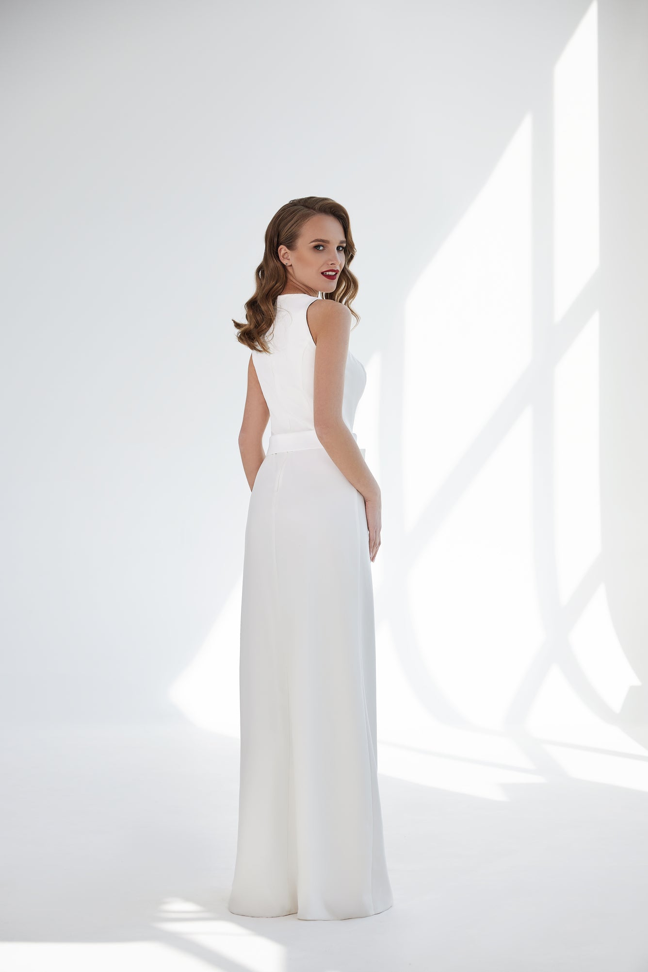 Espalda del vestido de novia a medida Sienna – diseño elegante y sofisticado para novias actuales