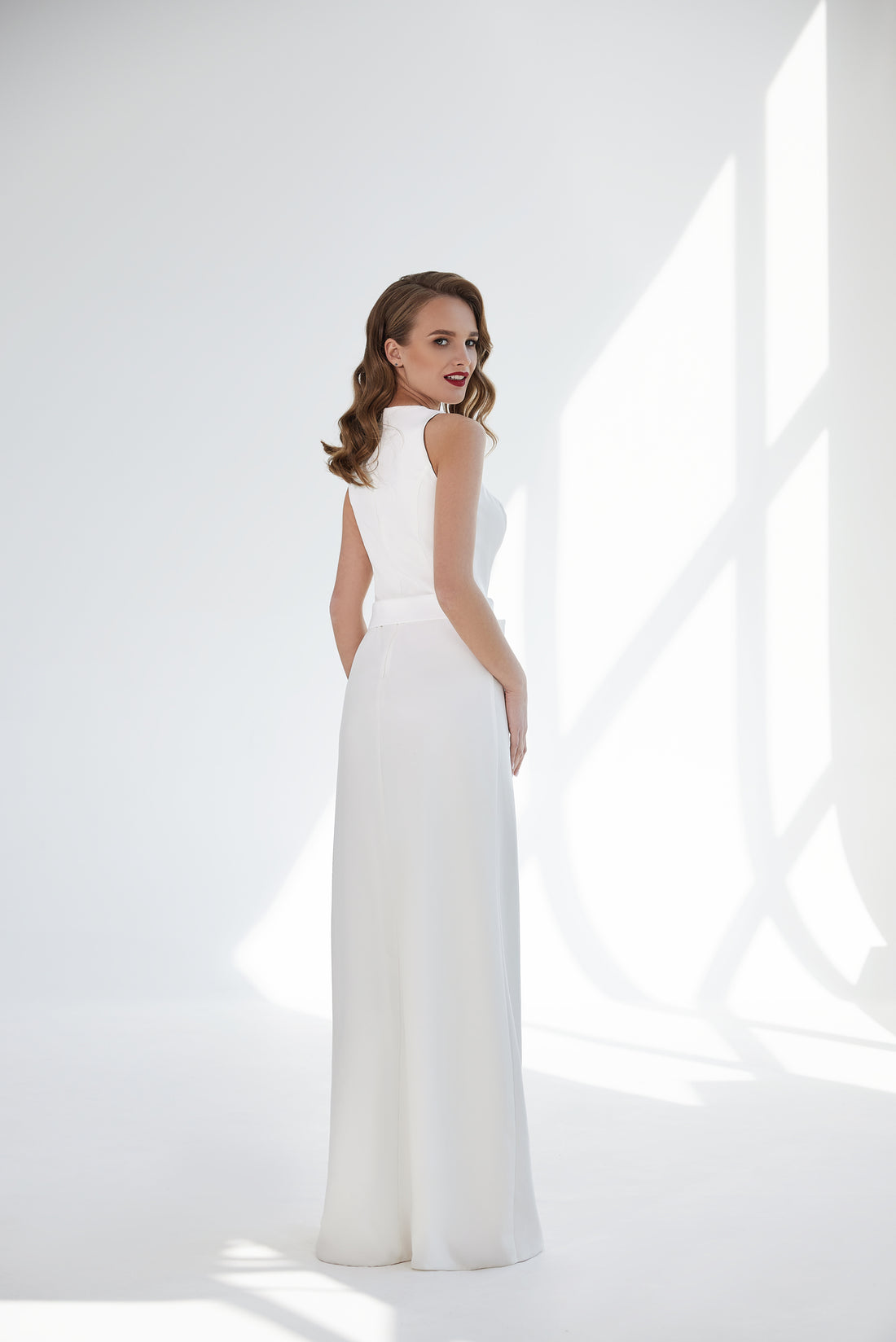 Espalda del vestido de novia a medida Sienna – diseño elegante y sofisticado para novias actuales